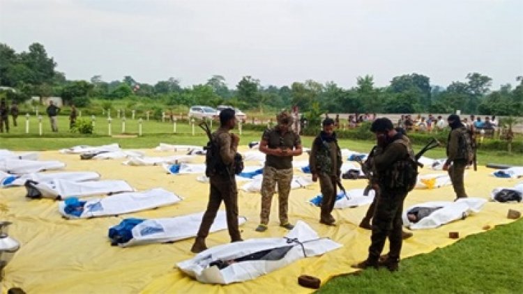 नारायणपुर के नेंदूर-थुलथुली क्षेत्र में मुठभेड़ में मारे गए थे 38 नक्‍सली