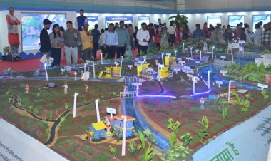 छत्तीसगढ़ राज्योत्सव में सिंचाई परियोजनाओं की आकर्षक झांकी