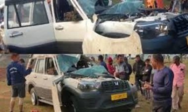 यूपी से दुष्कर्म आरोपी को लेकर लौट रही वाहन दुर्घटनाग्रस्त, कोरबा के एसआई की मौत