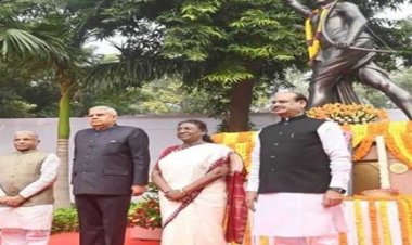 राष्ट्रपति, उप राष्ट्रपति, लोकसभा अध्यक्ष ने की भगवान बिरसा मुंडा को पुष्पांजलि अर्पित