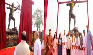 शाह ने दिल्ली में भगवान बिरसा मुंडा की प्रतिमा का अनावरण किया