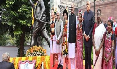 धनखड़ नेभगवान बिरसा मुंडा को किया नमन