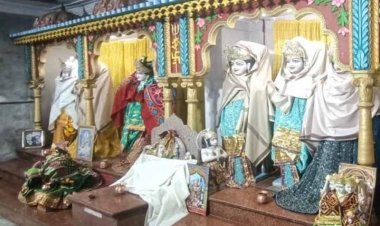 शहर में ठंड ने जोर पकड़ना शुरू कर दिया, मंदिरों में प्रतिमाओं को ओढ़ाई जाने लगी शाल
