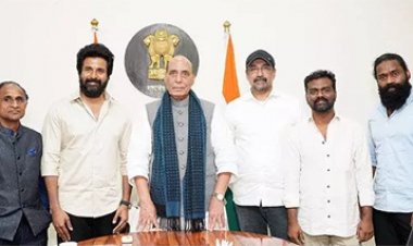 फिल्म अमरन की टीम ने रक्षा मंत्री राजनाथ सिंह से मुलाकात की