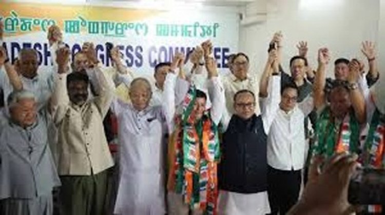 मणिपुर में 12 नेता कांग्रेस में हुए शामिल