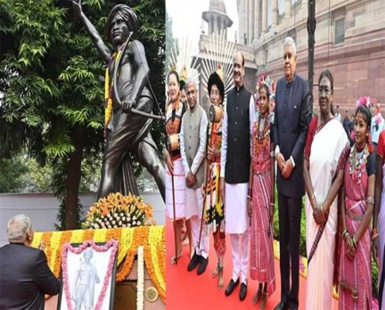 धनखड़ नेभगवान बिरसा मुंडा को किया नमन