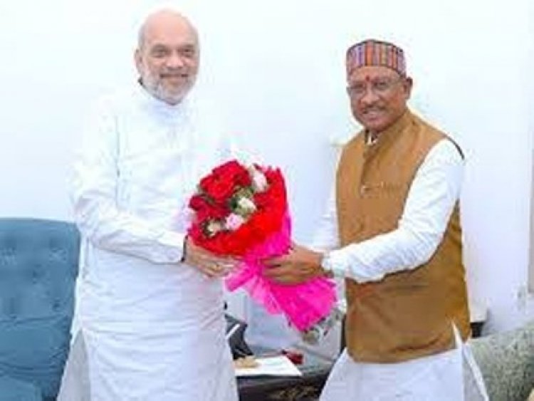 मुख्यमंत्री विष्णुदेव साय ने केंद्रीय गृहमंत्री  अमित शाह से की मुलाकात