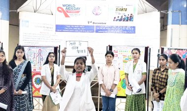 विश्व एड्स  दिवस पर  पोस्टर प्रतियोगिता सहित अनेक आयोजन