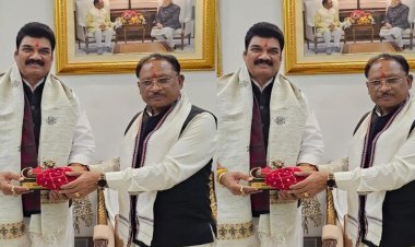 मुख्यमंत्री श्री साय से मध्यप्रदेश के खाद्य मंत्री श्री गोविंद सिंह राजपूत ने की सौजन्य मुलाकात