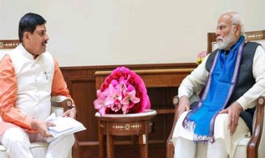 प्रधानमंत्री मोदी से मुख्यमंत्री डॉ. यादव ने की सौजन्य भेंट