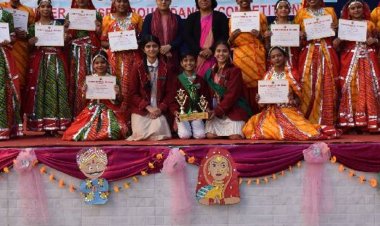 सेंट मेरीज स्कूल में इंटर हाउस लोकनृत्य प्रतियोगिता:जूनियर और सीनियर दोनों ग्रुपों में नेहरू हाउस ने मारी बाजी