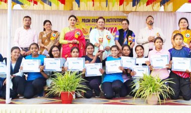 प्रिज्म संस्थान में इंटर कॉलेज खेल स्पर्धा