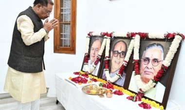 मुख्यमंत्री विष्णुदेव साय ने कुशाभाऊ ठाकरे और सुंदर लाल पटवा की पुण्यतिथि तथा अरुण जेटली की जयंती पर उन्हें किया नमन