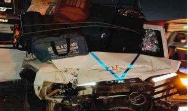 सिलतरा हाइवे पर ट्रक ने दो बच्चों  को कुचला, दर्जन भर घायल