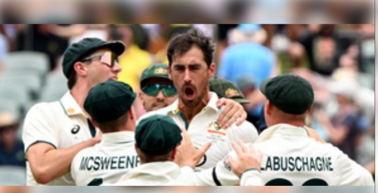 मिशेल स्टार्क ने झटके 6 विकेट, ऑस्ट्रेलिया ने भारत को 180 रन पर समेटा