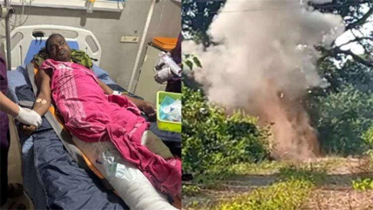 आईईडी की चपेट में आकर डीआरजी के दो जवान घायल