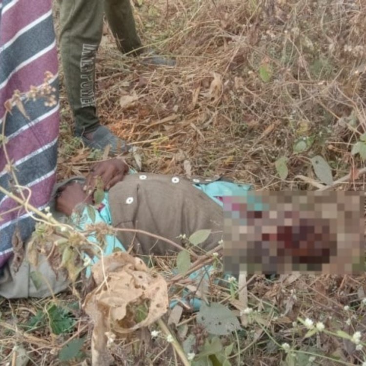 बैतूल में खेत में मिली अधेड़ की गला कटी लाश:दो दिन से था लापता, एफएसएल टीम जांच में जुटी