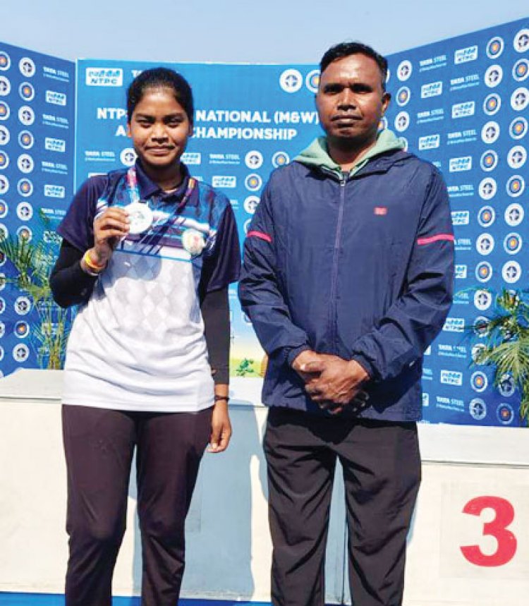 कोण्डागांव की सुशीला नेताम को राष्ट्रीय तीरंदाजी में सिल्वर