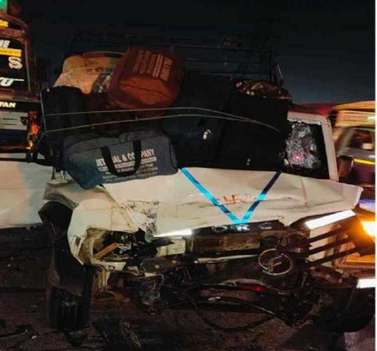 सिलतरा हाइवे पर ट्रक ने दो बच्चों  को कुचला, दर्जन भर घायल