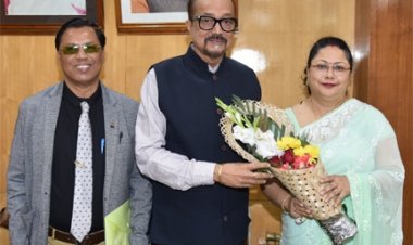 राज्यपाल डेका से डीजीएम सहरिया ने भेंट की