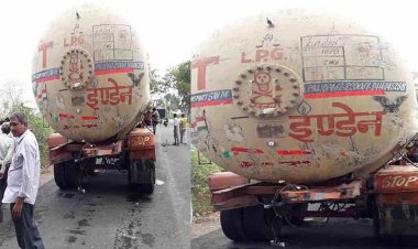 कानपुर में LPG टैंकर और पिकअप की भिड़ंत से गैस रिसाव, हाईवे पर 10 KM लंबा जाम; लोगों में अफरा-तफरी