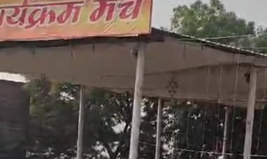 स्कूल के मैदान को बनाया मैरिज गार्डन:तहसीलदार ने निरीक्षण कर कलेक्टर को दी रिपोर्ट; डायवर्सन शुल्क नहीं देने पर गार्डन सील