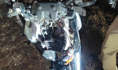 शाजापुर कंटेनर ने बाइक को मारी टक्कर, युवक की मौत:जीरापुर से शाजापुर आ रहा था शख्स, इलाज के दौरान तोड़ा दम