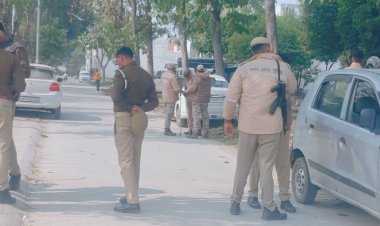 मेरठ में डिवाइडर से टकराकर ई-रिक्शा पलटा:गले में पहना धागा किसी चीज में फंसने से ड्राइवर की मौत, काम के बाद वापस गांव जा रहा था