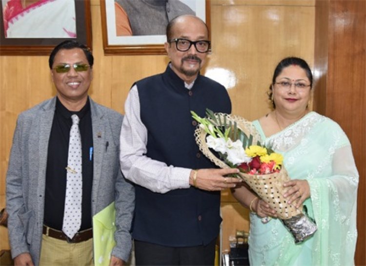 राज्यपाल डेका से डीजीएम सहरिया ने भेंट की