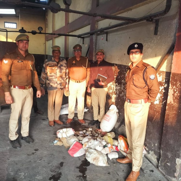 पीलीभीत में 1.75 करोड़ के मादक पदार्थ नष्ट:126 मामलों में जब्त किए गए थे 172 किलो ड्रग्स, कोर्ट के आदेश पर कार्रवाई