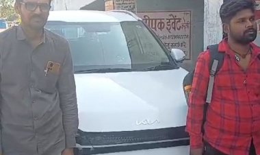 कुंभ में नरसिंहपुर की लावारिस कार का वायरल वीडियो फेक:मालिक बोले- कार पार्किंग में छोड़ आश्रम गए थे, भगदड़ में नहीं थे