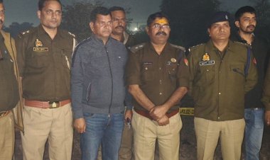 व्यापारी से 1.70 लाख रुपए ठगने वाले बदमाश गिरफ्तार:मथुरा में मुठभेड़ के दौरान 3 बदमाश घायल, कार और हथियार भी बरामद