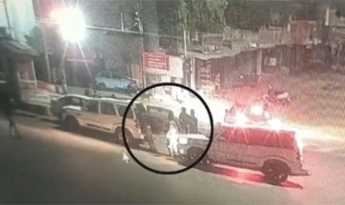 रायपुर में चेकिंग के दौरान कार चालक ने पुलिस की गाड़ी को मारी टक्टर, CSP और SSP बाल-बाल बचे