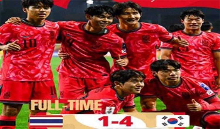 थाईलैंड को हराकर दक्षिण कोरिया एएफसी अंडर-20 एशियाई कप क्वार्टरफाइनल में