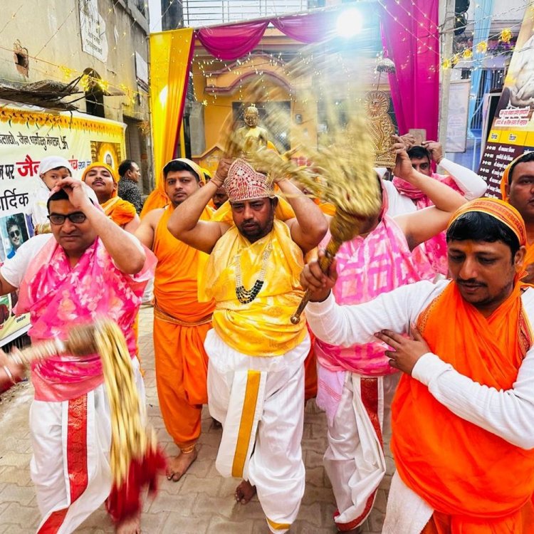 मेरठ में जिनेन्द्र महार्चना महोत्सव शुरू:आचार्य सौरभ सागर के सान्निध्य में 9 दिवसीय धार्मिक आयोजन, भक्तामर विधान से हुई शुरुआत