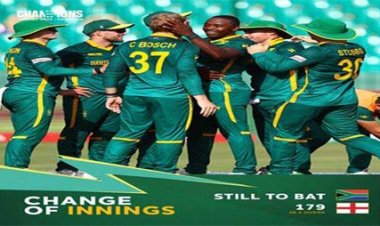 दक्षिण अफ्रीका के खिलाफ इंग्लैंड की पारी 179 पर ढेर