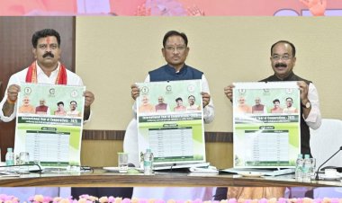 रायपुर : मुख्यमंत्री विष्णु देव साय ने किया सहकारिता विभाग के वार्षिक कैलेंडर का विमोचन