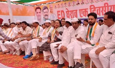 ईडी ऑफिस में मलकीत सिंह गैदू से पूछताछ, बाहर कांग्रेस का प्रदर्शन