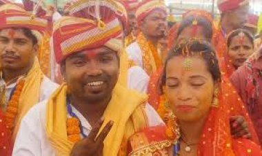 150 जोड़े बंधे परिणय सूत्र में  विधायक लता उसेंडी ने दिया आशीर्वाद