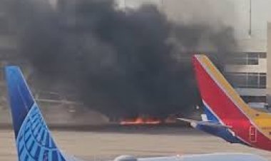 डेनवर हवाई अड्डे पर ‘अमेरिकन एयरलाइंस’ के विमान में आग लगी, 12 लोगों को अस्पताल ले जाया गया