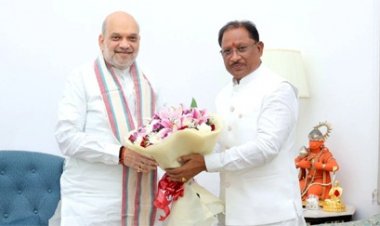 मुख्यमंत्री विष्णुदेव साय की केंद्रीय गृह मंत्री अमित शाह से मुलाकात