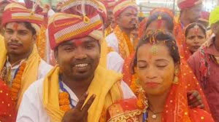 150 जोड़े बंधे परिणय सूत्र में  विधायक लता उसेंडी ने दिया आशीर्वाद