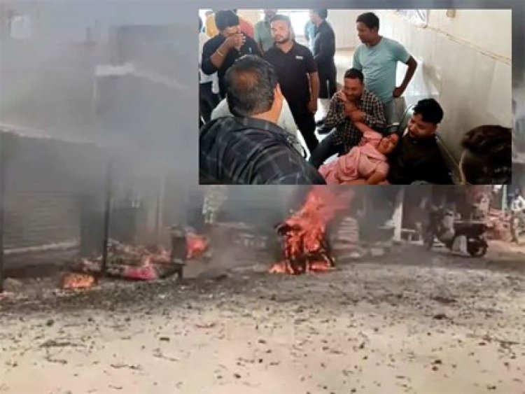पटाखा दुकान में लगी आग, दम घुटने से दो सगे भाई समेत 5 लोगों की मौत