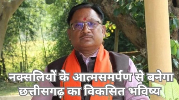 आत्मसमर्पण एवं पुनर्वास नीति के असर से मुख्यधारा में लौट रहे नक्सली: सीएम साय