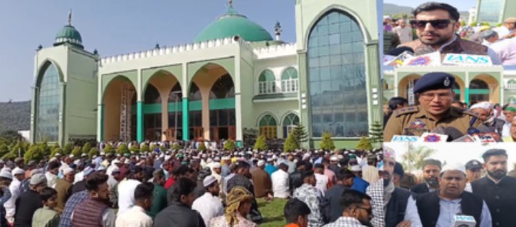 राजौरी: ईद-उल-फितर का शानदार जश्न, सबसे बड़ी ईदगाह पर हजारों ने अदा की नमाज