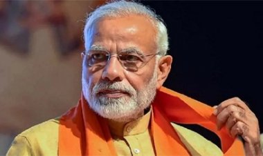 प्रधानमंत्री नरेन्द्र मोदी आनंदपुर धाम के वैखाशी मेले में शामिल होने पहुंचे मध्य प्रदेश