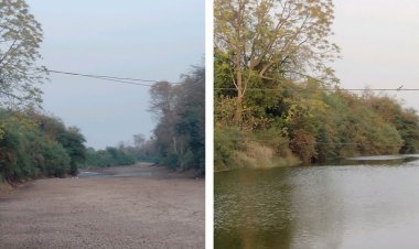 तवा डैम से मिला अजनाल नदी को जल:नहर का पानी आने से हुई लबालब, शहर के 15 वार्डों में जल संकट होगा दूर