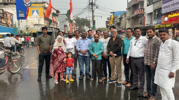 मंडला कांग्रेस ने सीएम का फूंका पुतला