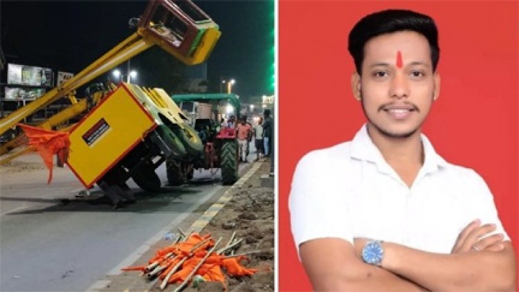 हाइड्रोलिक बंद होने से 40 फीट से नीचे गिरे युवक, एक की मौत