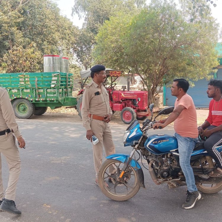 विदिशा में 9 दिन में 357 वाहनों पर कार्रवाई:1 लाख 33 हजार रुपए वसूले, 15 अप्रैल तक चलेगा ट्रैफिक चेकिंग ड्राइव